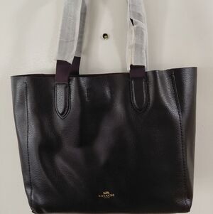 Coach Black Leather Shoulder Bag